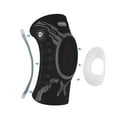 thumbnail image 1 of Kuangmi Smart Knob Knee Brace f, Knee Support with Patella Gel Pad & Side Stabilizers, Compression Knee Sleeve for Workout, Arthritis, Joint Pain, Meniscus Tear (Black,Left,X-Large,Single), 1 of 9