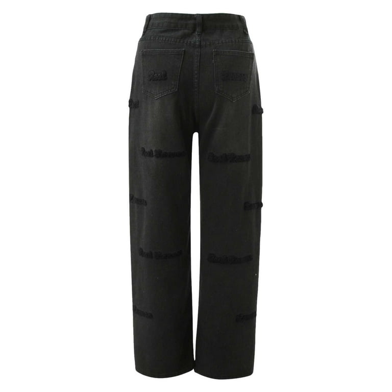 Gap keylime black ripped jeans