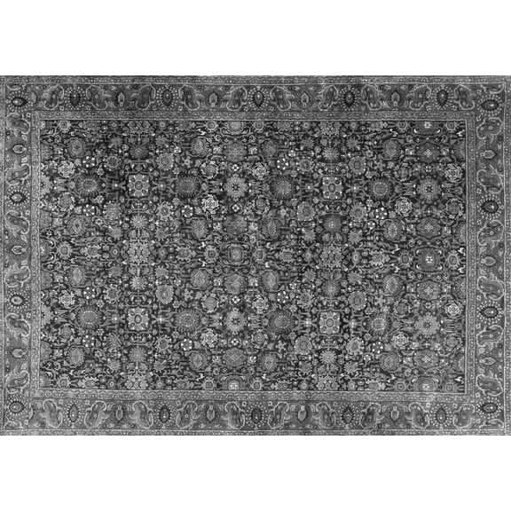 Ahgly Company Indoor Rectangle Persian Gray Traditional Area Rugs, 5' x 7'