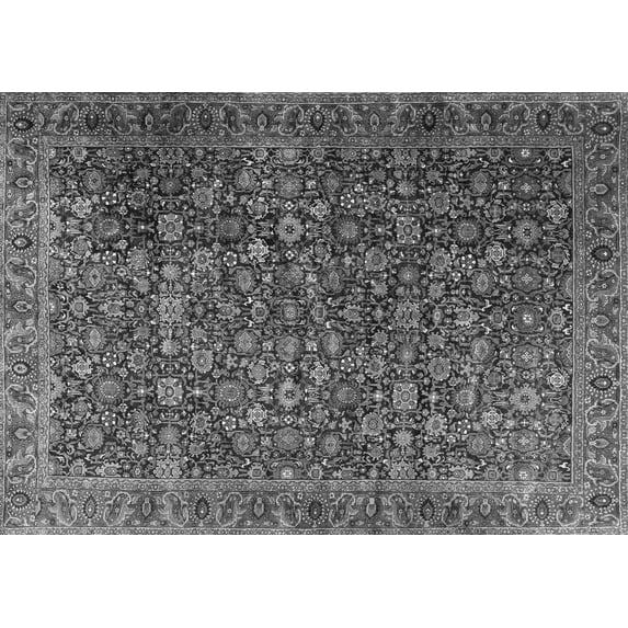 Ahgly Company Indoor Rectangle Persian Gray Traditional Area Rugs, 5' x 8'