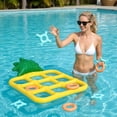 thumbnail image 5 of Inflatable Pineapple Ring Toss Game for Pool, Summer Water Sports Activity Set, Fun Outdoor Throwing Game for Family Gatherings and Backyard Fun, Yellow, 5 of 6