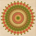 thumbnail image 1 of Ahgly Company Machine Washable Indoor Square Transitional Dark Bisque Brown Area Rugs, 5' Square, 1 of 7