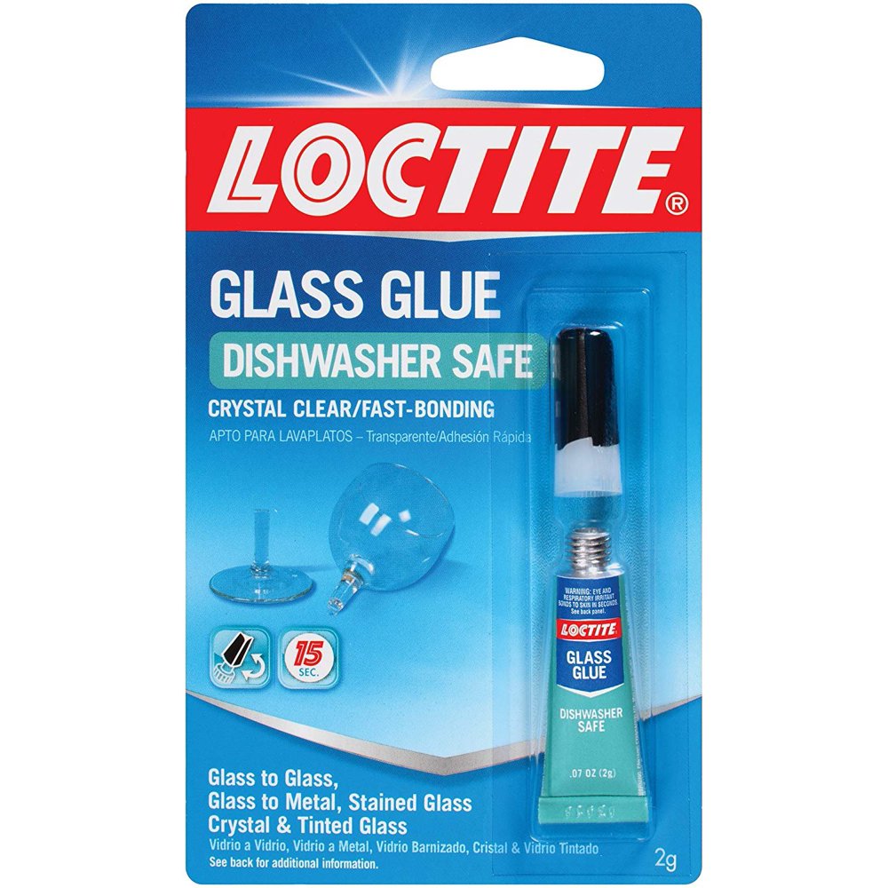 Loctite Glass Glue, 2Gram Squeeze Tube, Clear, 6Pack (2338416