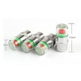 thumbnail image 3 of Tire Pressure Monitor Valve Cap 4 Pack 30PSI 2.0Bar Visual Alert Color Coded Green Yellow Red Indicator ABS Plastic Universal Fit Standard Valve Real Time Diagnostic Safety Tool Prevent Blowout New, 3 of 9