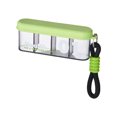 thumbnail image 1 of 4-Section Portable Pill Organizer for Travel, Transparent Compact Medication Storage Box with Secure Locking, Daily Vitamin Dispenser, 1 of 7