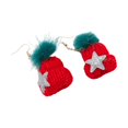 thumbnail image 1 of Pendientes navideños con diseño de dibujos animados, bonitos y creativos, para cumpleaños de mujer. Bola de pelo, 1 of 9
