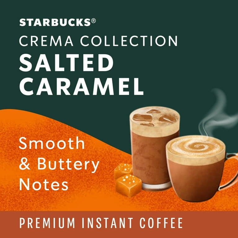 Starbucks Crema Collection Premium Instant Salted Caramel Flavored Coffee, 7.12 oz