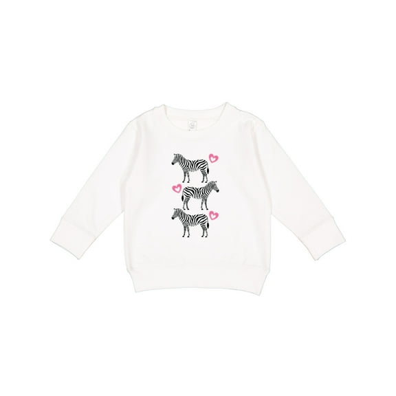 Inktastic Zebra Cute Safari Animal Toddler Sweatshirt