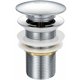 thumbnail image 1 of Brass Chrome Pop-up Sink Drain with Push-Button, Size G 1-1/4, Easy Open/Close System, 1 of 5