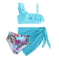 thumbnail image 5 of Girls Tankinis Two Pieces Swimsuits Hawaiian Beach Sport Bathing Suit Set 6-12 Months 12-24 Months 2t 3t 4t 5t 6t 7t 8t 9t Children Blue 9-10 Years, 5 of 5