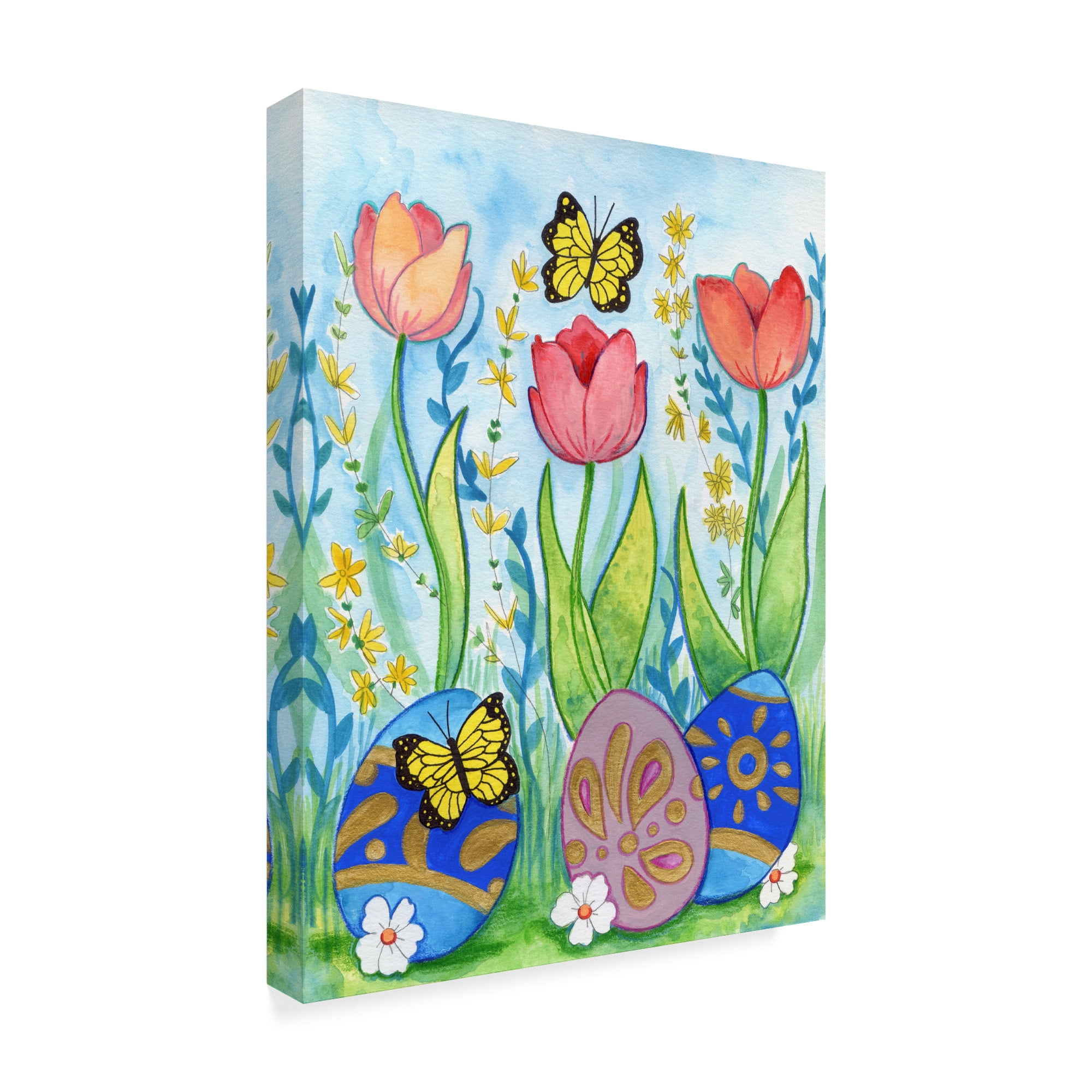 Trademark Fine Art 'Egg Hunt' Canvas Art by Valarie Wade