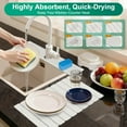 thumbnail image 5 of Petyoung 24" x 16" Stone Drying Mat with 24" x 4" Faucet Mat Set, Absorbent Kitchen Counter Drying Pad for Dishes, Bottles, Cups, 5 of 7