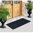 thumbnail image 5 of A1 Home Collections 19-LB Heavy Duty Rubber Doormat 24"×57" - Won't Blow Away | Outdoor Front Door Mat, Mud Dirt Scraper, Non-Slip Drainage Mat for Entryway Patio Garage, All-Weather, 5 of 7
