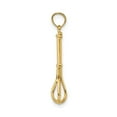 thumbnail image 2 of 14K Yellow Gold 3-D Polished Whisk Charm, 2 of 7