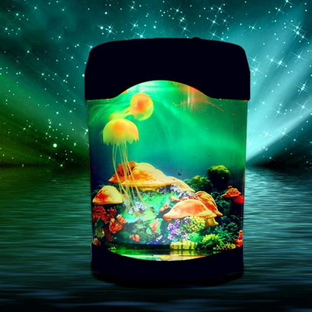 Electric jellyfish tank table lamp outlet
