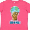 thumbnail image 4 of Inktastic Keep It Cool Melting Earth Ice Cream Cone Boys or Girls Toddler T-Shirt, 4 of 5