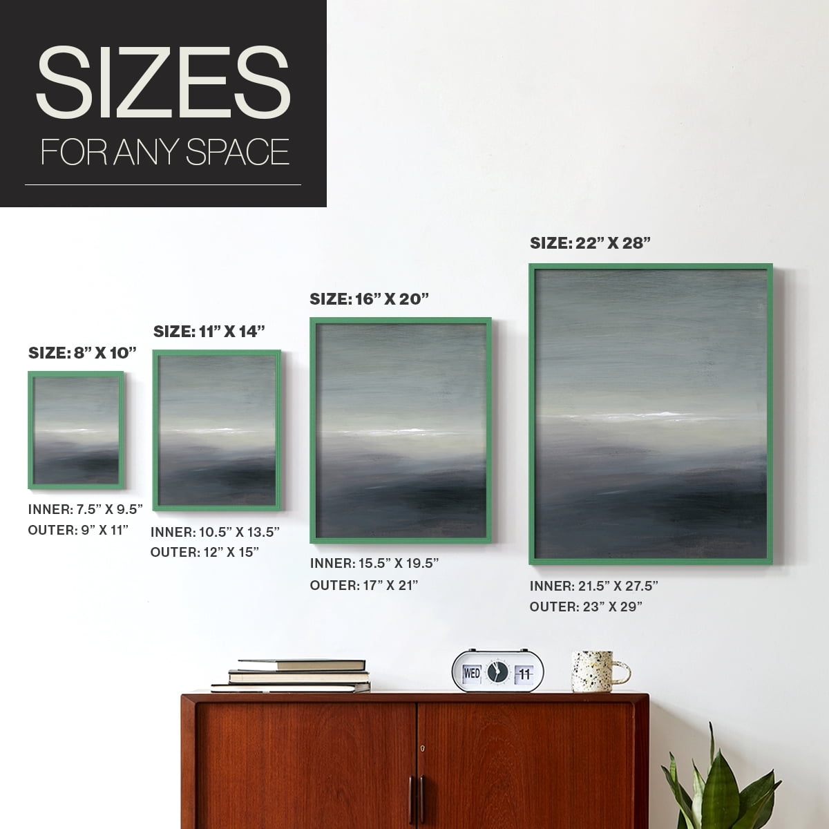 Windy Moor II Framed Print - Solid Wood in Single Picture Frame Solid Wood 2 Framed Print