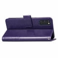thumbnail image 6 of Galaxy S20 Wallet Case, Allytech PU Leather Clover Embossed Kickstand Folio Flip Slim Fit Wrist Strap Cards Holder Full Protection Wallet Case Cover for Samsung Galaxy S20 6.2" 2020, Purple, 6 of 6