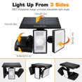 thumbnail image 2 of EverBrite Solar Light Outdoor, 128 LED 800LM Solar Motion Sensor Security Light with 270&deg; Wide Lighting Angle, IP65 Wat, 2 of 7