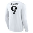 thumbnail image 3 of Men's Luis Su-rez White Inter Miami CF Team Authentic Player Name & Number Long Sleeve T-Shirt, 3 of 3