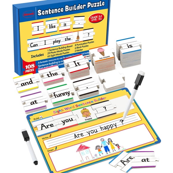 Herramienta de aprendizaje Aizweb Sentence Building Sight Word Games
