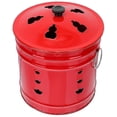 thumbnail image 2 of CNKOO Baril d'Incinérateur Rouge avec Couvercle, Parfait pour Brûler des Billets et des Papiers, 2 of 5