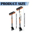 thumbnail image 3 of 38" Extendable Snow Brush with Squeegee and Ice Scraper, 3-in-1 Car Snow Removal Tool with Pivoting Head and Ergonomic Grip, Emergency Snow Shovel, Efficient Winter Snow/Ice Cleaning Accessory, 3 of 9