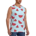 thumbnail image 2 of Balery Watermelon Men's Sleeveless Muscle Shirts Workout Tank Top, Moisture Wicking, Odor Protection-X-Large, 2 of 8