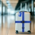 thumbnail image 5 of 4-Sets Luggage Straps TSA Approved, Luggage Straps Suitcase Tags Set Adjustable Suitcase Belt [Dark Blue], 5 of 7