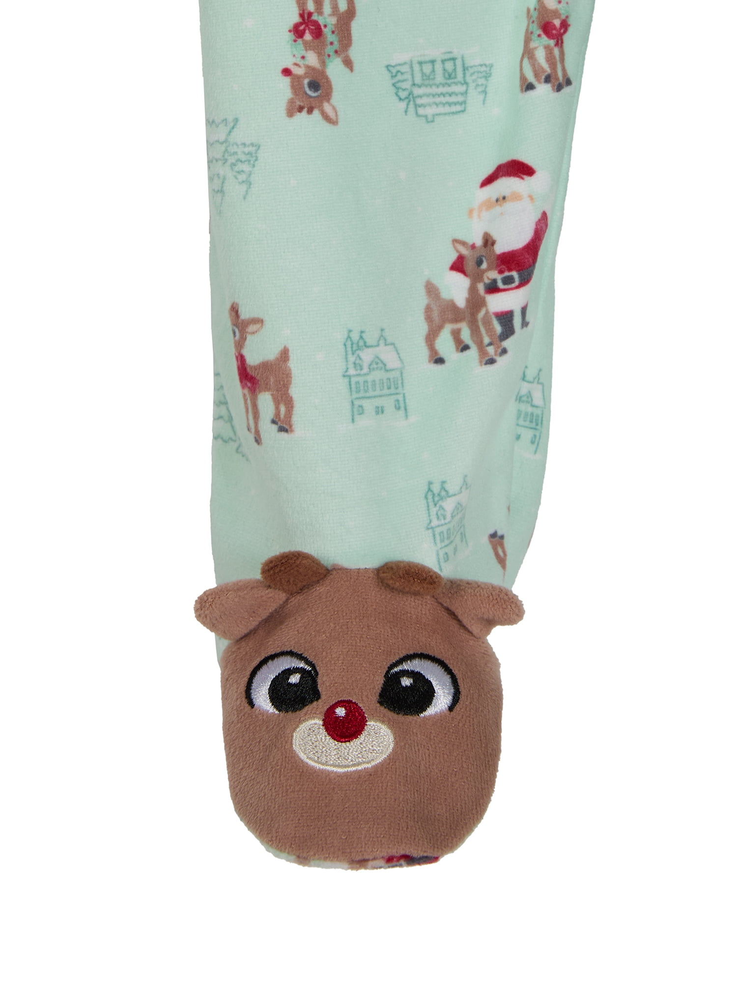 Rudolph Baby One-Piece Footed Sleep N' Play, Sizes Newborn-9 Months