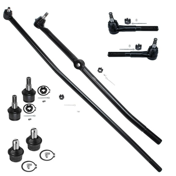Detroit Axle - 2WD Front 8pc Suspension Kit for 00-05 Ford Excursion, 99-04 F-250 F-350 Super Duty, Tie Rod Ends Upper Ball Joints 1999 2000 2001 2002 2003 2004 2005 Replacement