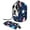 Multicolor, variant on PhooArto Drawstring Cosmetic Bag, Barrel Shaped Portable Travel Makeup Bags, Butterfly Flower Art Pattern Large Capacity Waterproof Multifunctional Bucket Toiletry Bag