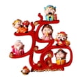 thumbnail image 3 of 6 figuras del dios de la riqueza, adornos Feng Shui, accesorios decorativos para fotos de fiestas. Marco de pantalla rojo, 3 of 9