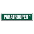 thumbnail image 1 of SignMission SS-Paratrooper 4 x 18 in. Paratrooper Street Sign, 1 of 1