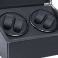thumbnail image 3 of Autrinix PU 4+6 Automatic Watch Winder with Stylish Design, Holds and Displays 4 Watches While Storing 6, Perfect Gift for Watch Enthusiasts, 3 of 6