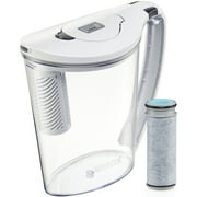 Brita Stream Filter as You Pour Water Pitcher with 1 Filter, 10 cup, Hydro, BPA Free, Chalk White by The Clorox Company