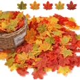 thumbnail image 1 of 500 piezas de hojas de arce de otoño artificiales TUNC Sencillez, 1 of 5