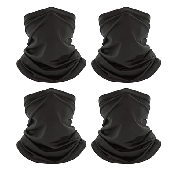 Srugzu 4 Pack Neck Gaiter Face Covering Gator Mask Bandana Cooling Mask for Outdoor Protection