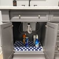 thumbnail image 2 of Sussexhome Under Sink Mat - Ultra-Absorbent Cotton Shelf Liners For Kitchen Cabinets - Non-Slip, Waterproof Backing - Machine Washable Surface Protector - Durable Cover, Customizable, Easy To Cut, 2 of 9