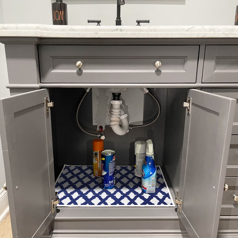 Under Sink, Waterproof Cabinet Protection, Absorbent Shelf Liners