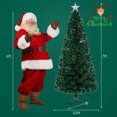 thumbnail image 3 of Costway 7 FT Artificial Xmas Tree with 270 Branch Tips 509 Warm White LED Lights, 3 of 10