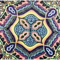 thumbnail image 2 of Serafina Home Boho Velvet Fleece Throw Blanket: Soft Plush Bright Decorative Paisley Patterned Accent for Couch or Bed, Colored: Teal Hot Pink Purple Yellow Black, 2 of 4