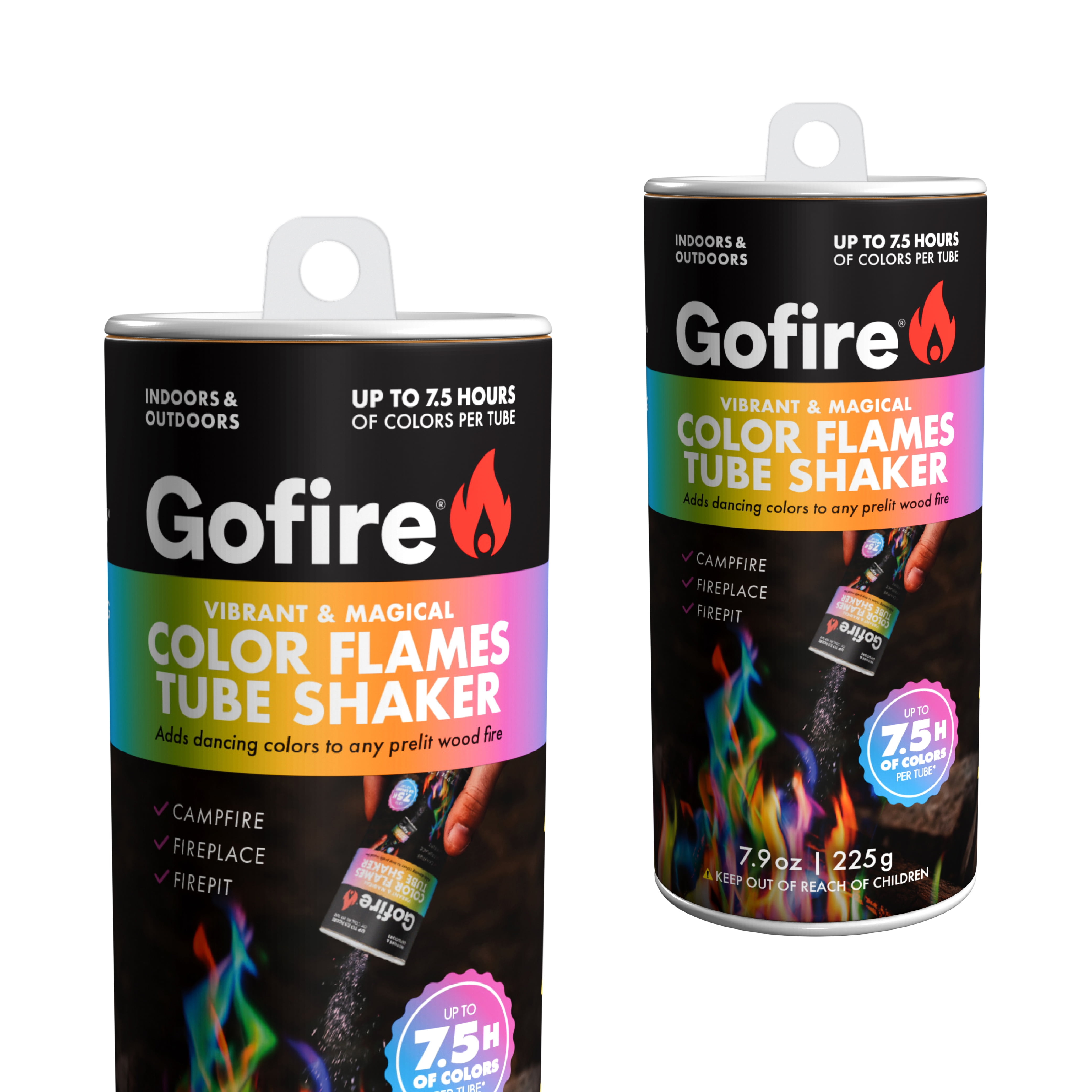 Gofire Color Flame Powder Shaker for Fireplaces, Fire Pits and