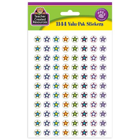 UPC: 0088231953647 | TCR5364 – Fancy Stars 2 Mini Stickers Valu-Pak by Teacher Created Resources