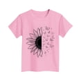 thumbnail image 4 of FamilyThread Toddler Girls Boys Versatile Short Sleeve T-Shirt Fashionable Graphic Print Tunic Tops Crewneck Casual Summer Shirt For 3-15Y, 4 of 4
