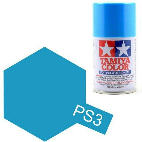 Tamiya Polycarbonate PS-3 Light Blue TAM86003 Lacquer Primers & Paints