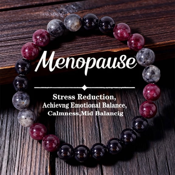 PRIYAL Bead Bracelet for Women, Crystal Beaded Bracelets for Women, Emotional Balance Natural Stone Bracelet, Menopause Bracelets, Stress Relief Gift for Mom Friends