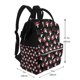 thumbnail image 2 of Fotbe Cartoon Mushroom Mochila Maternidad - Lona de Sarga Impermeable, Mochila de Pañales de Gran Capacidad con Múltiples Bolsillos y Correas Ajustables, 2 of 6