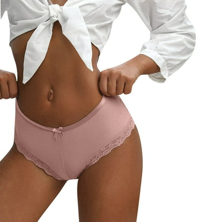 

XINSHIDE Women Lace Back Hollow Out Panties Thin Floral Edge Sexy Underwear Transparent Briefs Seamless Lingerie Thong Underwear Women