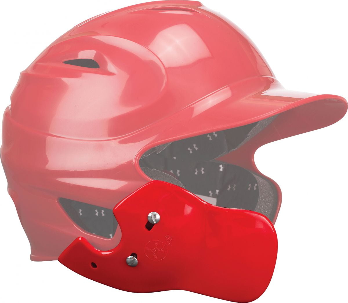 Markwort C Flap Batting Helmet FACE Jaw Cheek Protector GUARD Baseball RED LHB 